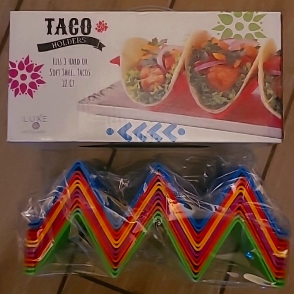 Luxe Taco Holders - Fits 3 Hard or Soft Shell Tacos 12 CT.